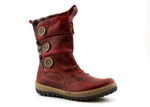 Red Zip Wool Lined